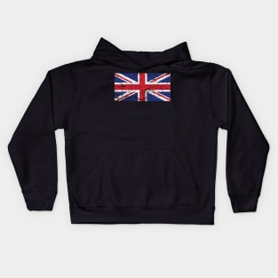 UK flag distressed Kids Hoodie